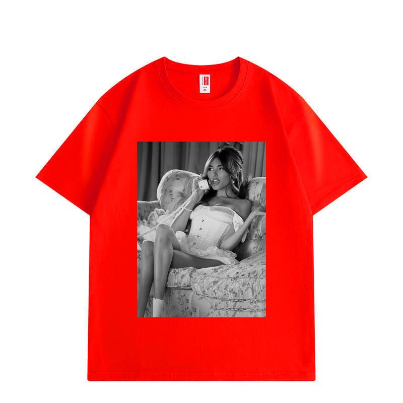 Singer Madison Beer Graphic T Shirts Men Women Clothing Fashion Aesthetic T-shirts Summer Casual Loose Cotton T-shirt