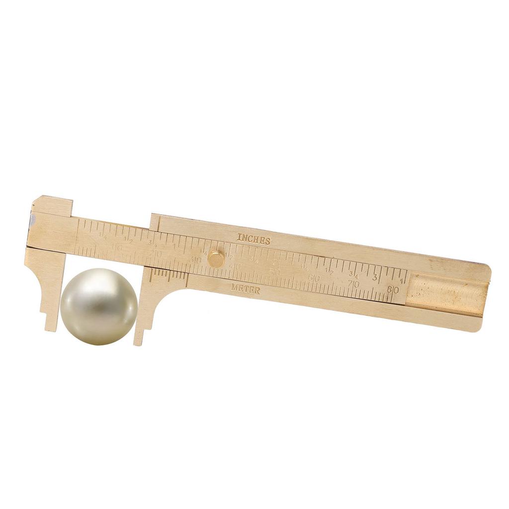 Vernier Caliper Brass   Inch Dual Scales Retro   Measuring Tool for Repair