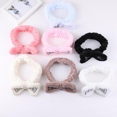 1 Stück Damen Schmetterlingsschleife Haarband Mode OMG Buchstaben Waschstirnband Mädchen Kopfschmuck Haarbänder
