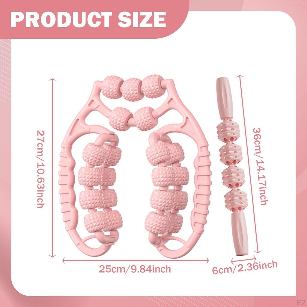 Massage Rollers Back Circular Leg Clamp 21 and Multipurpose Exercise Muscle Set