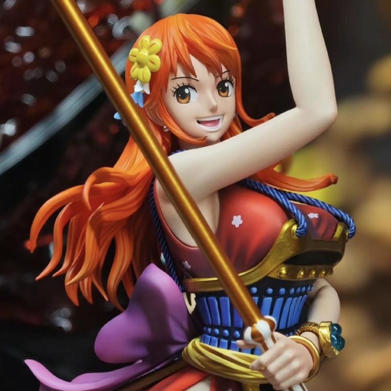 

Instock One Piece Anime Figure Nami Figures Ghost Island Samurai Pvc 30cm Lk Studio Statue Collection Model Ornament Gift Toy no box