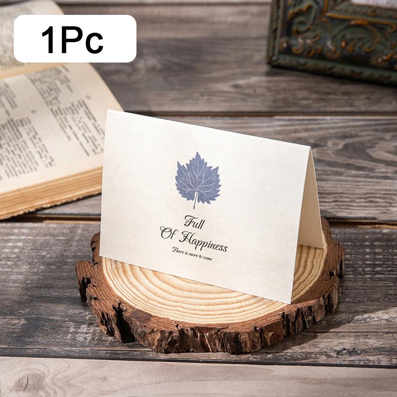 1Pc Message Cards Wedding Party Invitation Greeting Card Envelope Set Birthday Cards With Botanical Patterns