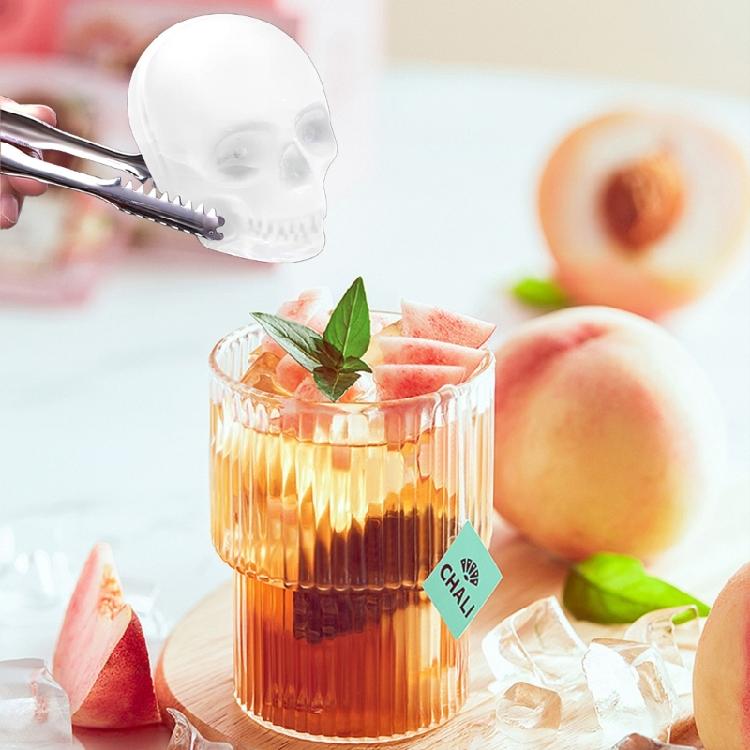 Innovative 3D Schädelkopf Form Eiswürfelform Lebensmittelqualität Silikonform für Einzigartige Getränkepräsentation Küchenwerkzeug