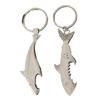 2 Peças Chaveiro Tubarão Abridor de Garrafa Metal Animal Abridor de Garrafa Chaveiro Novidade Chaveiro Animal Marinho para Homens e Mulheres