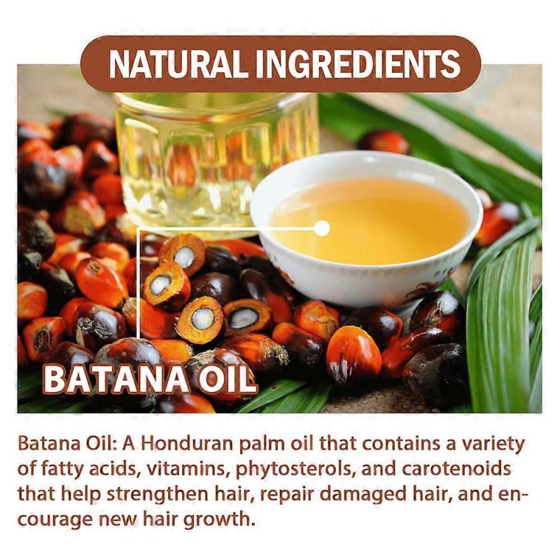 Batana Oil for Hair Growth, 1 Bottle, Promotes Healthier Thicker Fuller Hair, Repairs Damaged Hair, Natural Plant Extract