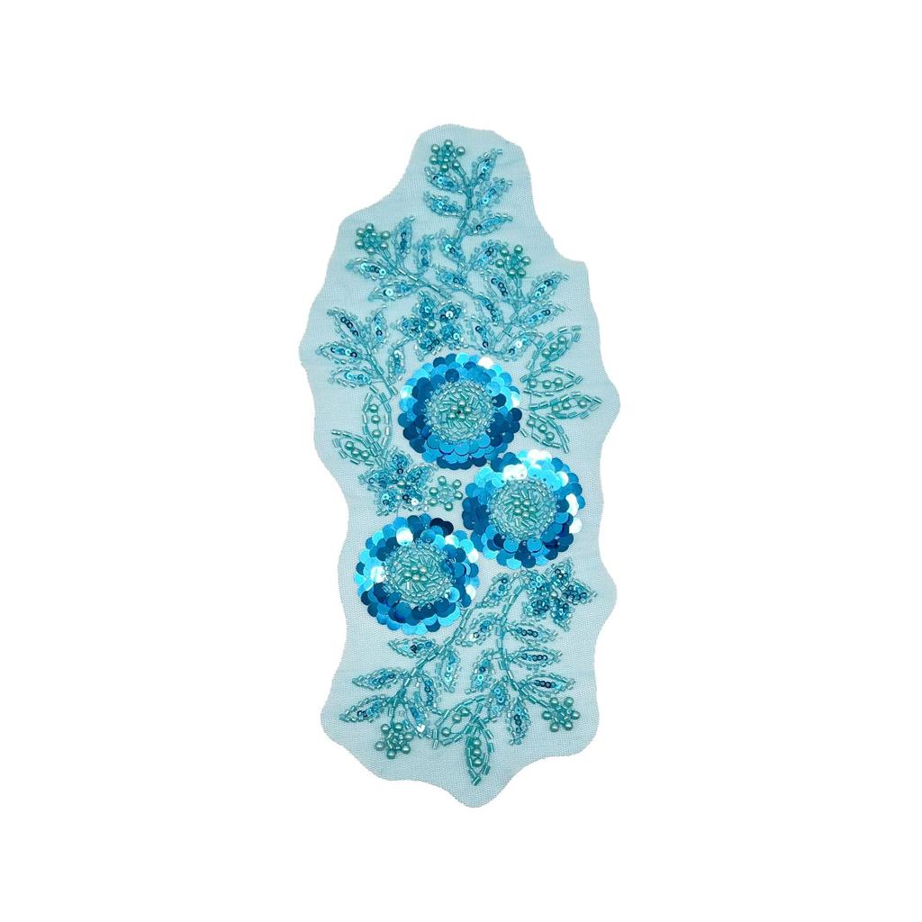 Multi-Color Mesh Bead Sequined Flower Cloth Sticker Decorative Diy Dress Performance Clothes Accessories Accessories