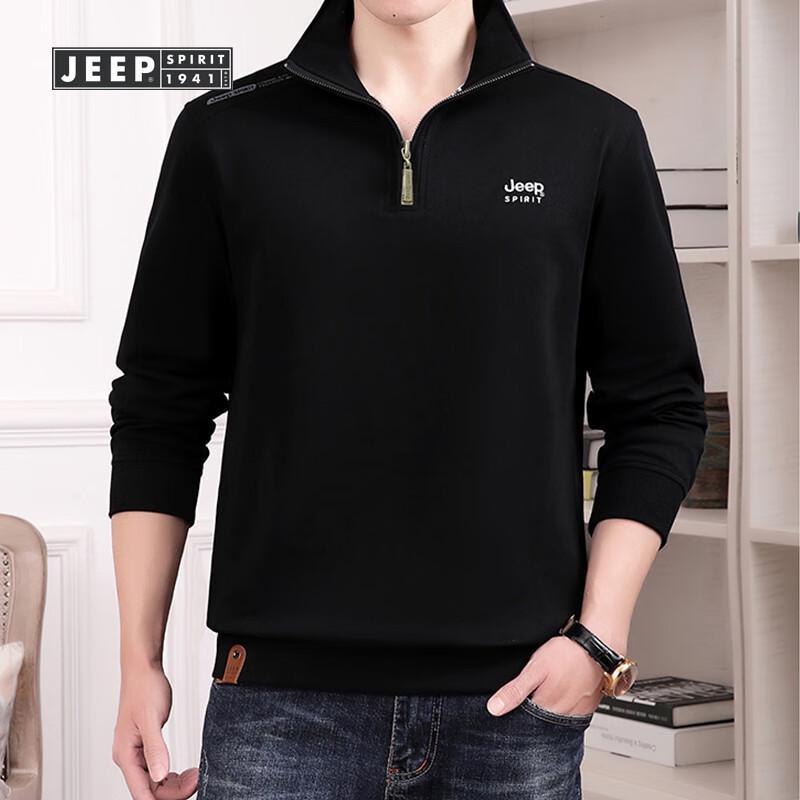 JEEP SPIRIT Men s Stand-Collar Casual Sweatshirt 3XL