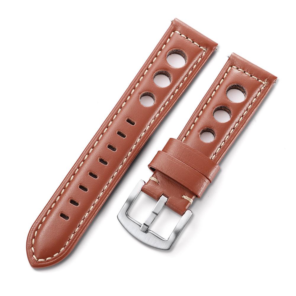 Cowhide Watch Strap Bracelet Vintage Genuine Leather 20mm 22mm 24mm Watchband Women Men Fashion Watch Band Belt With Pin Buckle