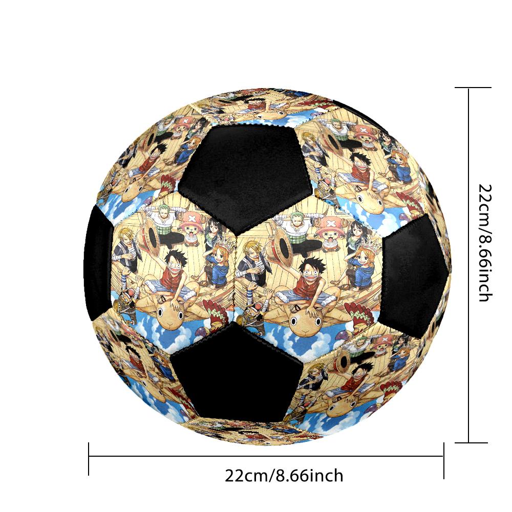 Soccer Ball Colorful Machine Stitched PVC Size 5 Team Training Competition Ready Durable High-Bounce Cool Sports Gift