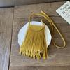 Niche bag women's new summer retro matte messenger bag fringed bag