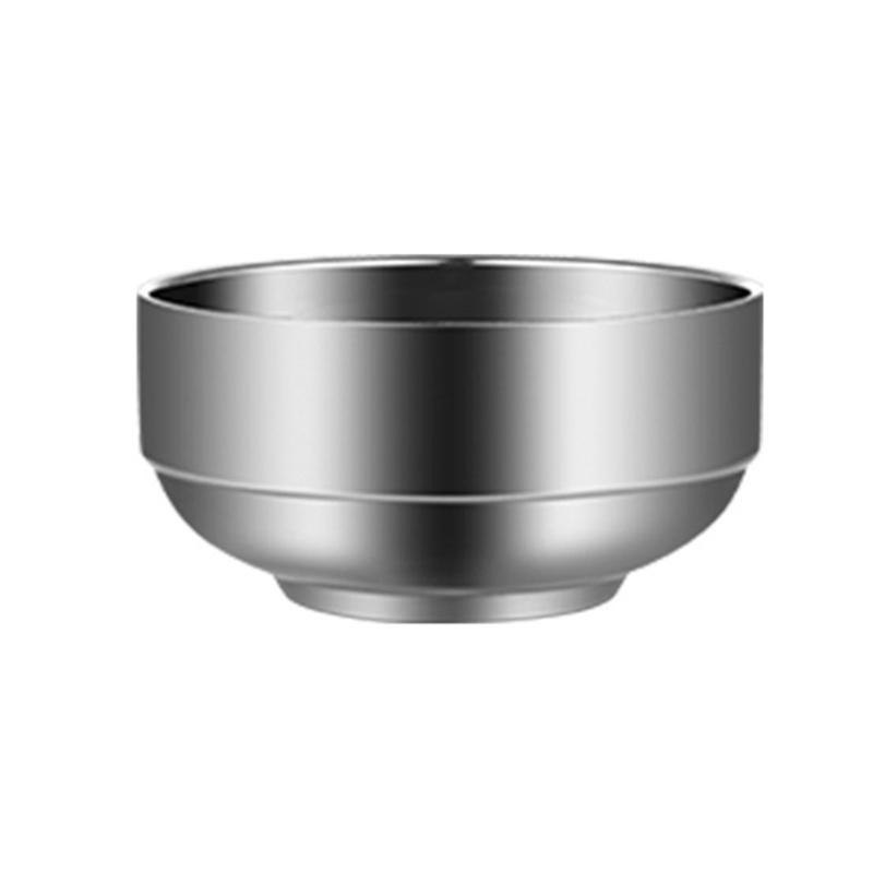 Mirror Finish Stainless Steel Bowl Thickened Construction Tableware Dishwasher Safe Dinnerware for Home Use 11.5CM