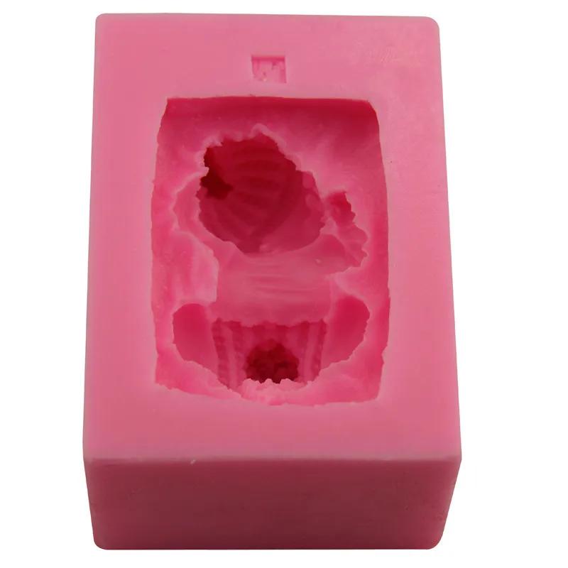 3D Silicone Baby Cake Handmade Mold Soap Children Sleeping Cake Decorating Cookware Dining Bar Non-Stick Christmas Kitchen Tools