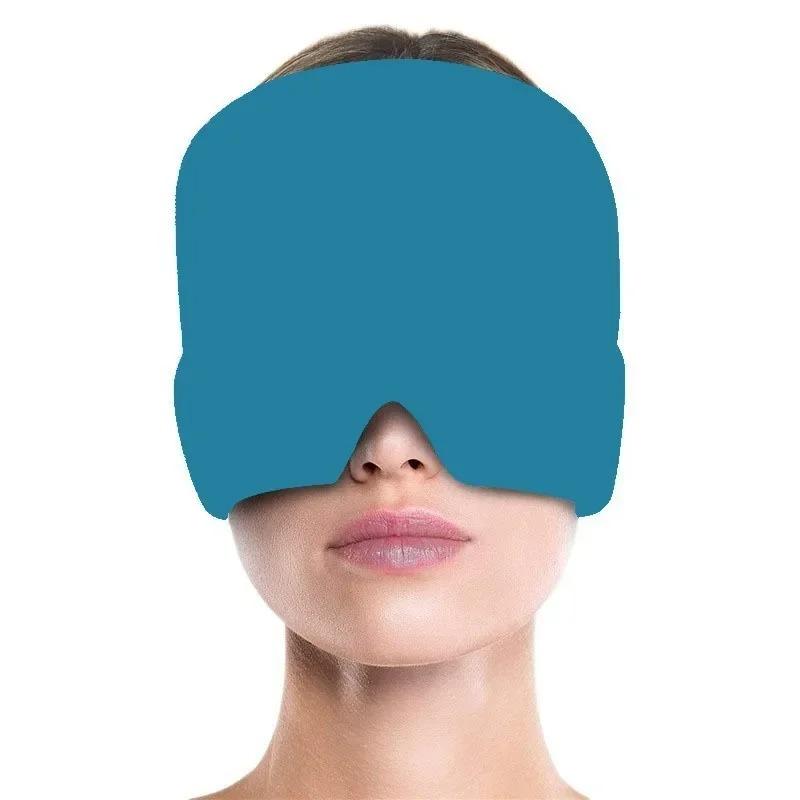 Migraine Relief Hat Headache Hat Gel Hot Cold Therapy Ice Cap For Relieve Pain Ice Hat Eye Mask Stress Pressure Pain Relief