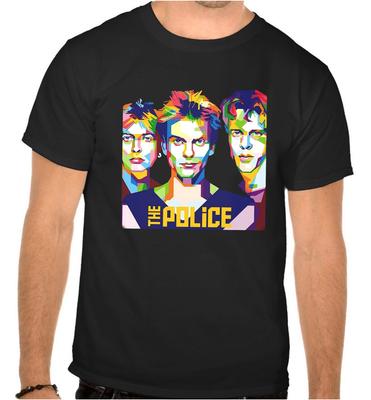 26 The Police Pop Rock Music Black T-Shirt -1015- Unisex T-Shirt
