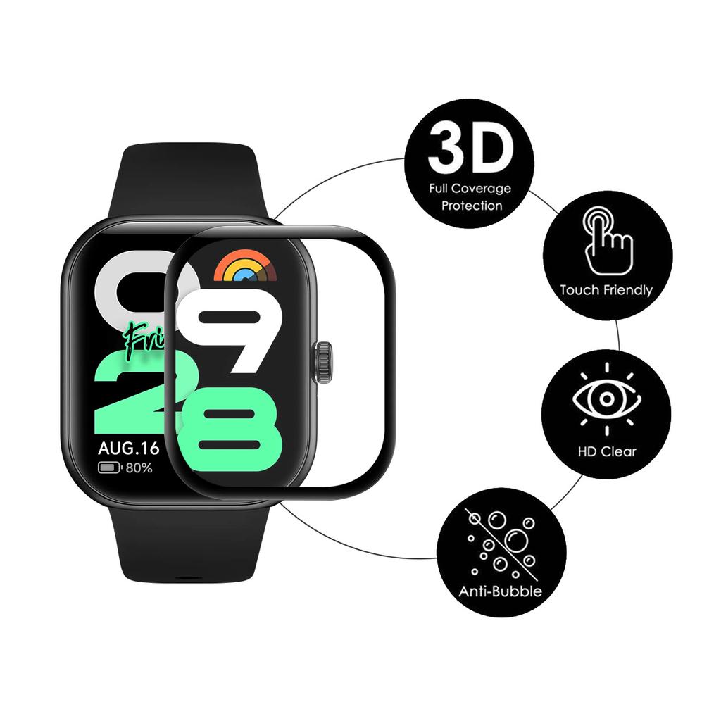For Xiaomi Redmi Watch Move Screen Protector ENKAY HAT PRINCE 3D Curved PC + PMMA Ultra Clear Film