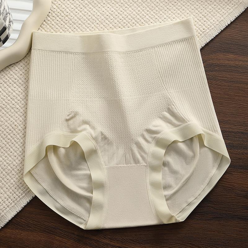 Plus Size Women's New Cotton Anti-bacterial Crotch High Waist Belly Triangle Briefs
