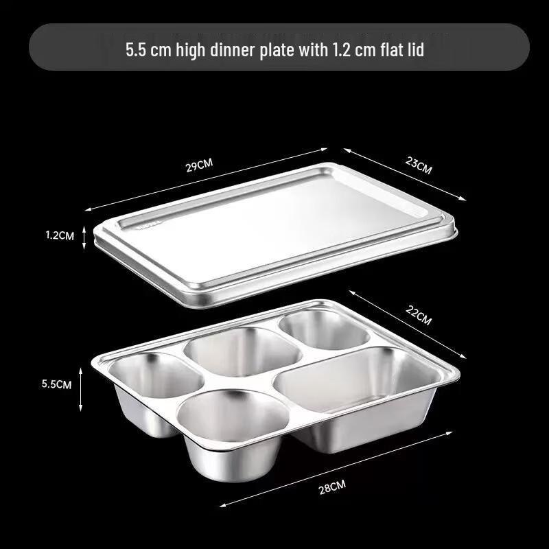 

Qingkai 304 Stainless Steel Divided Meal Tray Set