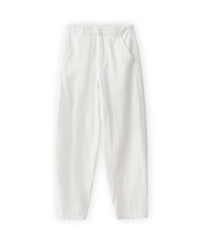 Beulaunyadeu W Button Hem Pants, Ivory