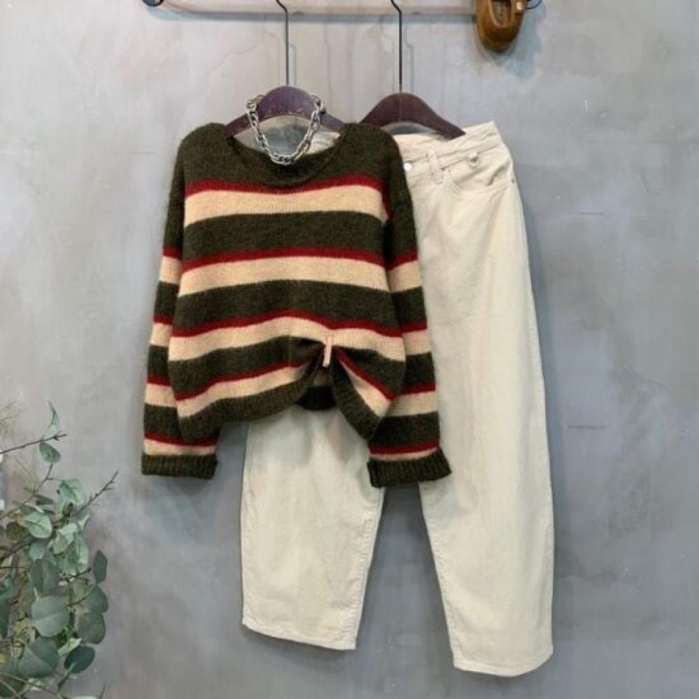 C S In The Room Women S Corduroy keyrIng Balloon Fit Wide pantS 3Color
