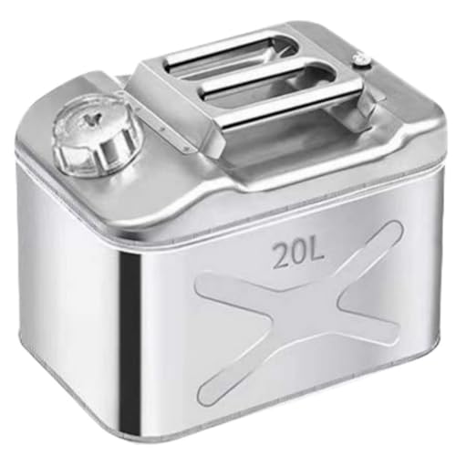 

tangcheng Бензиновая канистра для переноски, Нержавеющая сталь, Соответствует Закону о пожарной службе, Включает топливный носик, Для улицы, 304B 20L