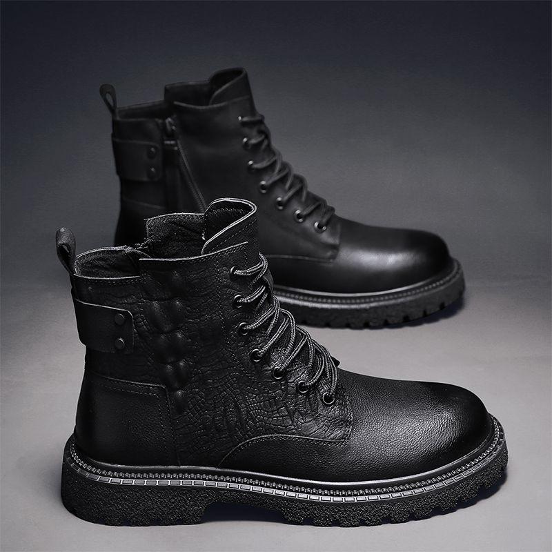 Cizme Martin populare din piele Cizme la modă pentru bărbați