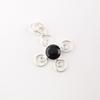 Schwarzer Onyx Edelstein 925 Sterlingsilber Schmuck Handgefertigter Anhänger Geschenk für Ehefrau PP-41-21
