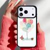 Dackel und Blume Handyhülle für iPhone 17 16 15 14 13 Pro Max Rückabdeckung für 12 11 Pro Coque