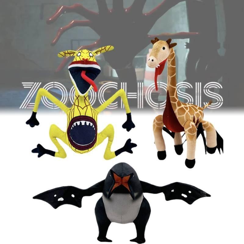 Adoráveis Bonecas de Pelúcia Zoochosis com Designs Únicos em Tecido de Pelúcia Curta Macia