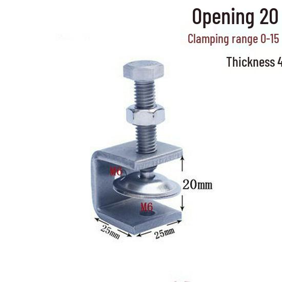C304 Tiger Claw U-Shaped Stainless Steel Pipe Clamp