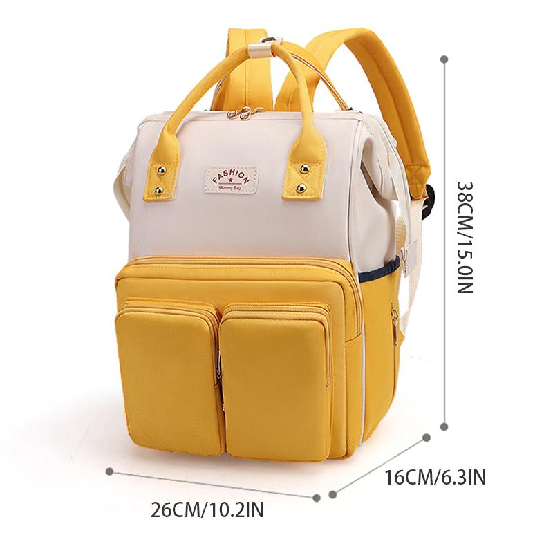 A Stylish And Simple Diaper Backpack, A Multifunctional Travel Maternity Baby Backpack, A Large Capacity Waterproof Changing Bag