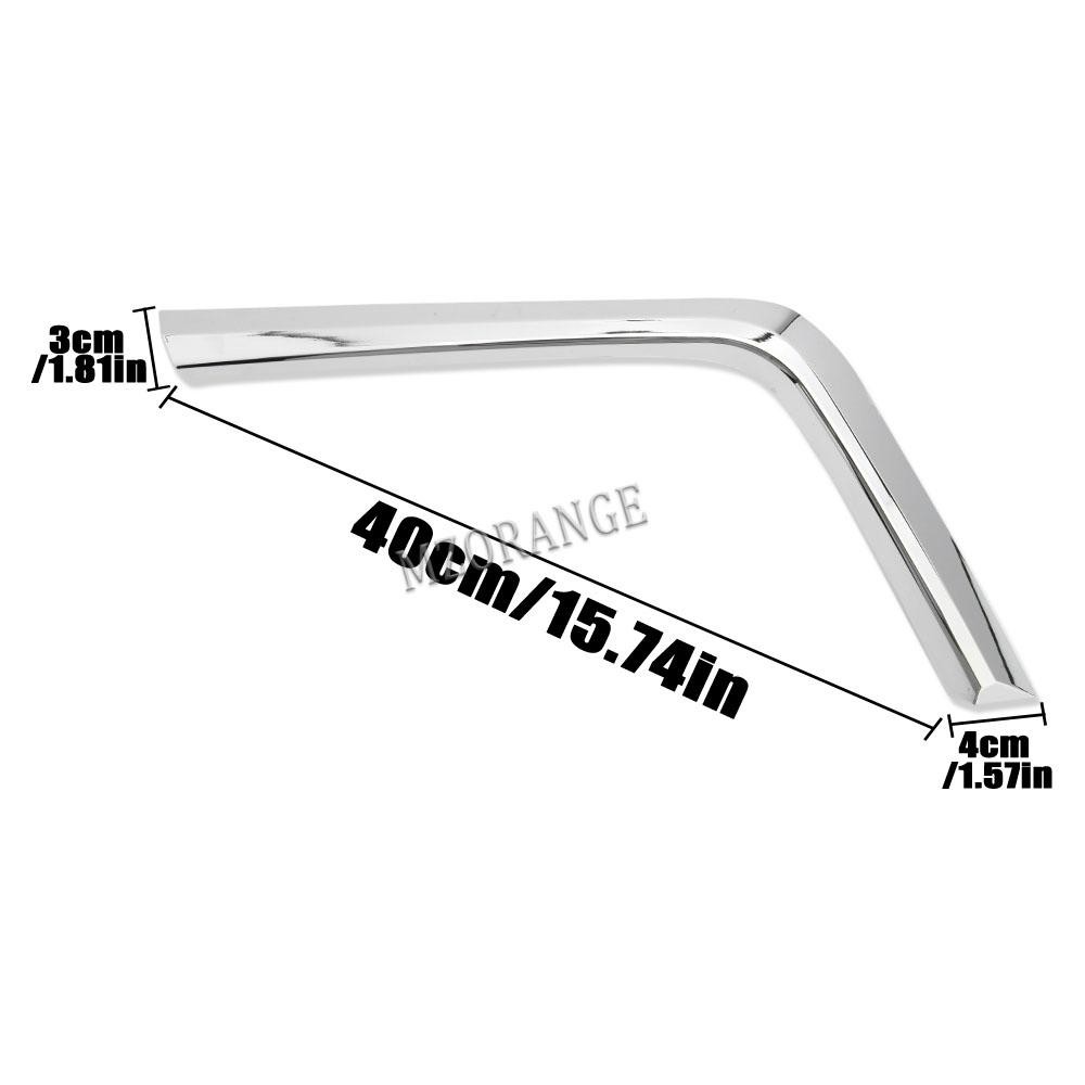 Front Lower Bumper Chrome Trim Molding Headlight Strips For Mitsubishi ASX  2016- Fog Light Cover Car