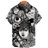 New summer casual hot sale D printing short-sleeved shirt Hawaiian shirt men's vacation seaside source