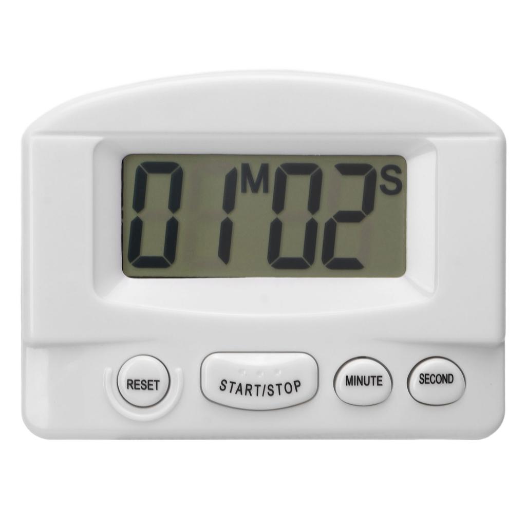 Kitchen Timer Loud Volume Time Up and Count Down Magnetic Design Multifunctional Digital Clock Timer White