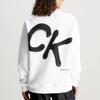 Calvin Klein Jeans Minimalist Letter Logo Printed Casual Long Sleeve Sweatshirt Men Sweatshirt Bright-White J30J324625-YAF