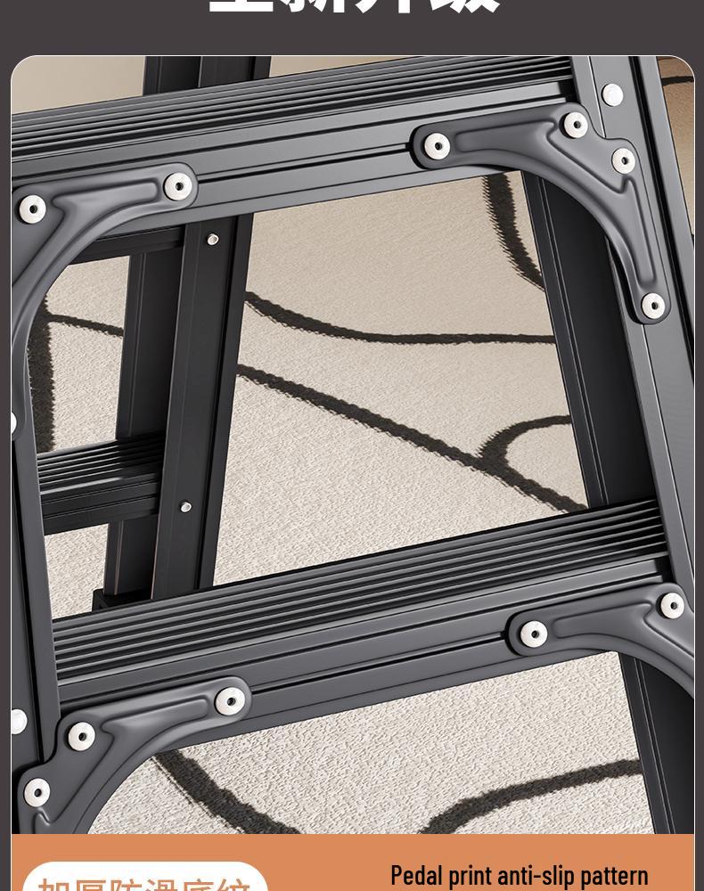 Aluminum Multifunctional Telescopic Folding Ladder: Portable, A-Frame, Household & Engineering Use