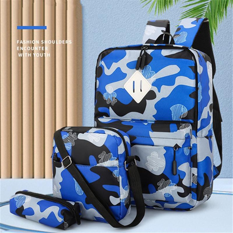 Camouflage Backpack For teenagers Student Bag Children New School Bags for Boys Kids Schoolbags Waterproof Men's laptop backpack
