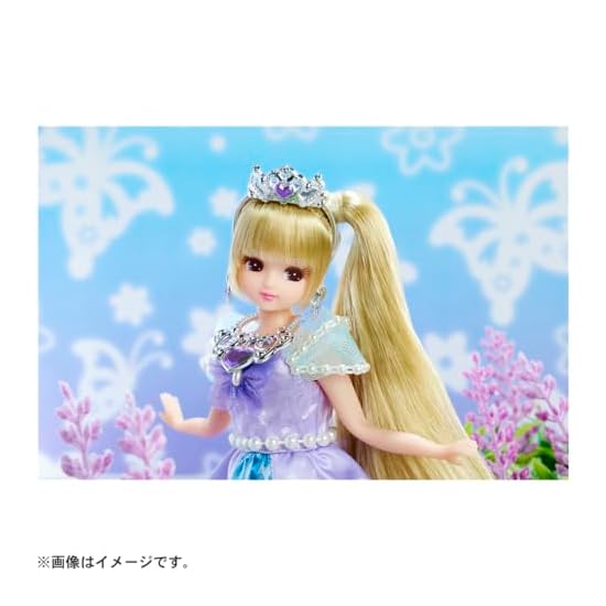 Takara Tomy Licca-chan Doll LD-04 Lavender Butterfly Dress-up Pretend Play Toy Ages 3 and up
