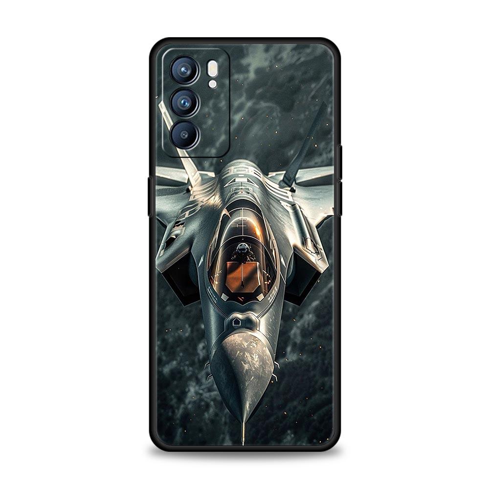 Aircraft Helicopter Airplane Case For Oppo Reno13 Reno12 Reno11 F Reno10 Pro A54 5G Find X5 A53 A52 A9 A17 4G A79 A80 A98 Cover