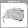Grillmatte Edelstahl Frittiernetz Antihaft Quadratischer Rost Hitzebeständiges Netz für Öl