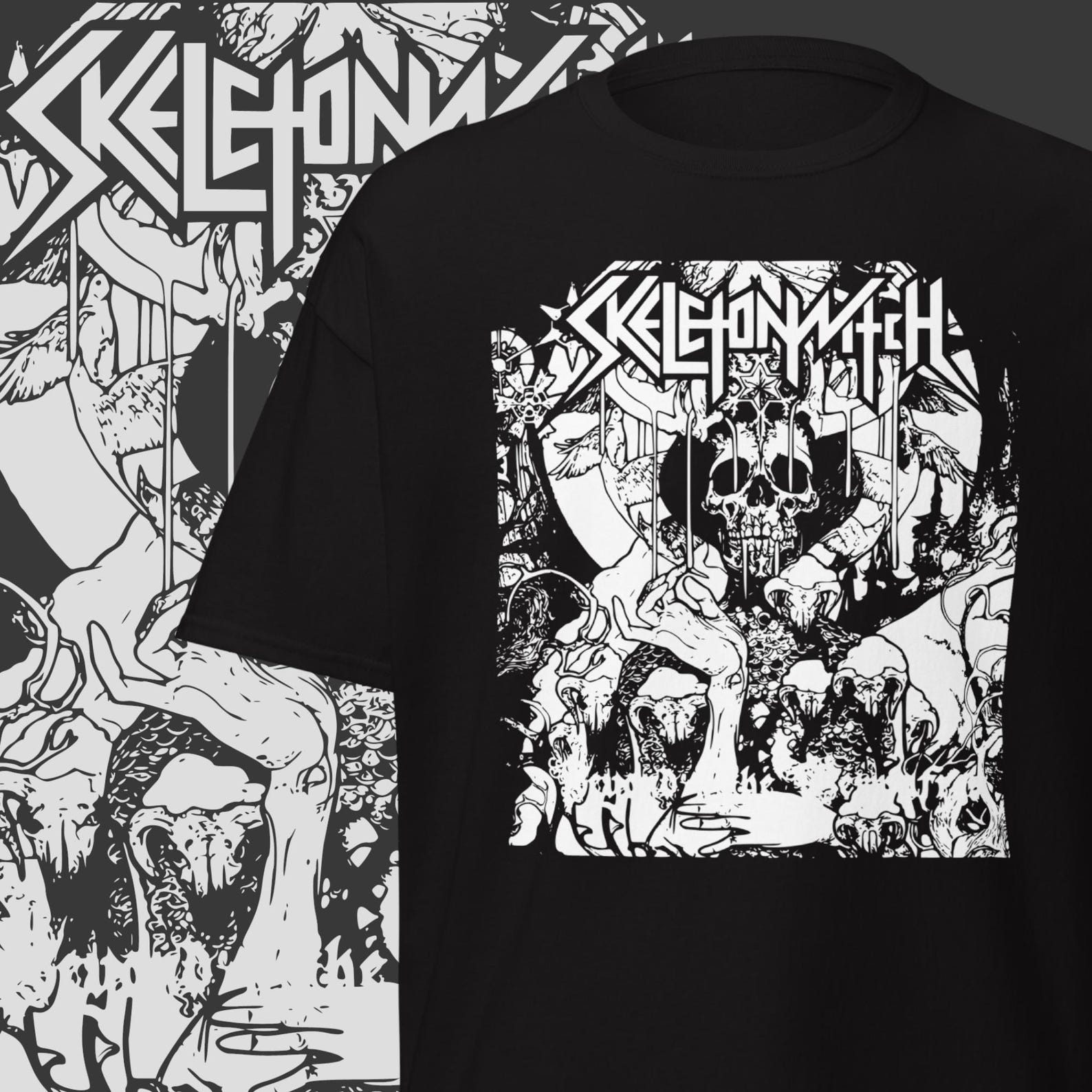 Skeletonwitch T-Shirt Classic Metal Band Merch Blackened Thrash Metal Clothing S
