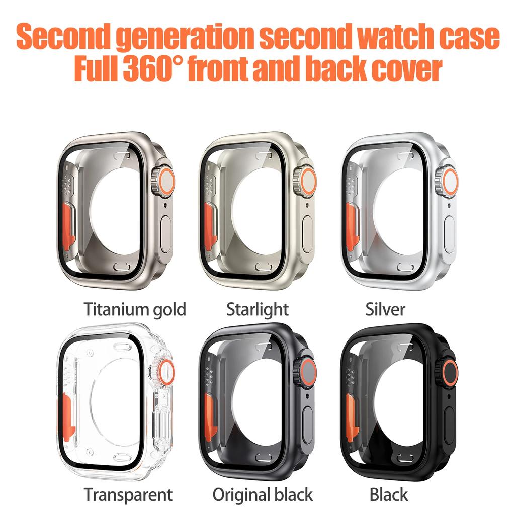 Skärmskyddsfodral för Apple Watch 11 / 10 42mm 46 44 45 40 41mm Hård PC Stötfångare iwatch 11 10 9 8 7 6 5 4 Byt till Ultra3