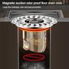 Anti-odor Shower Floor Drain With Grid Grate Cover Drain Filter Durable Sink Strainer