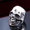 Titanium Steel Men's Domineering Punk Skull Ring