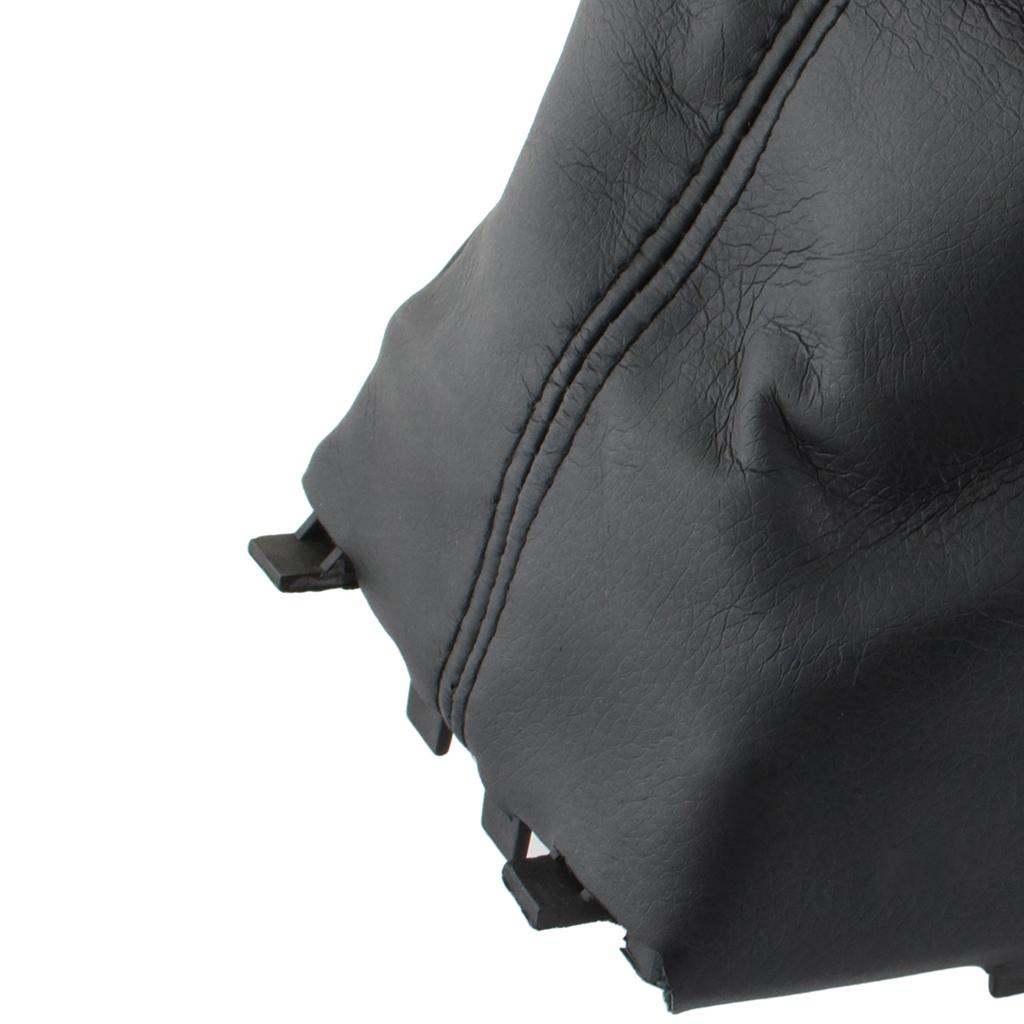 Mazda 6 GG/GY 02-08 Schaltknauf SCHWARZES LEDER 5 GANG 12MM + Schaltsack + Rahmen 2 Stück. EINSTELLEN