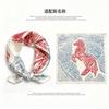 [111 mulberry silk] Korean version of classic cashew nut flower bag headscarf, small square scarf, shirt, suit, thin silk silk scarf