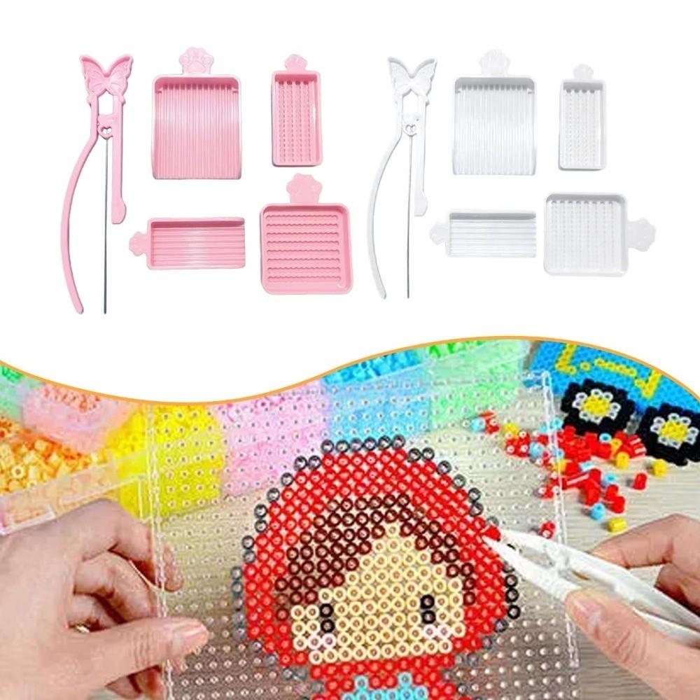 3/4/5 ks/Sada Plastové Korálky Tavné Korálky Jednojehlové Pinzeta Nástrojová Sada na Navlékání Výroba Korálků