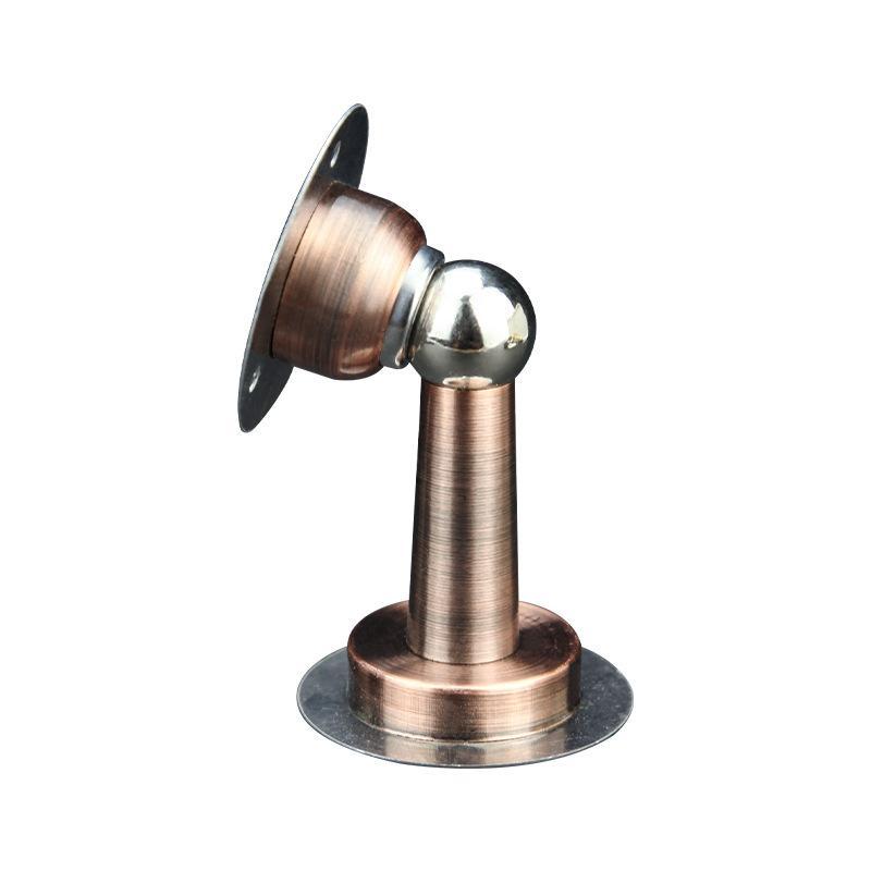 Stainless Steel Magnetic Door Stopper Drill & No Drill Installation Residue-free Adhesive Door Holder for Rental House