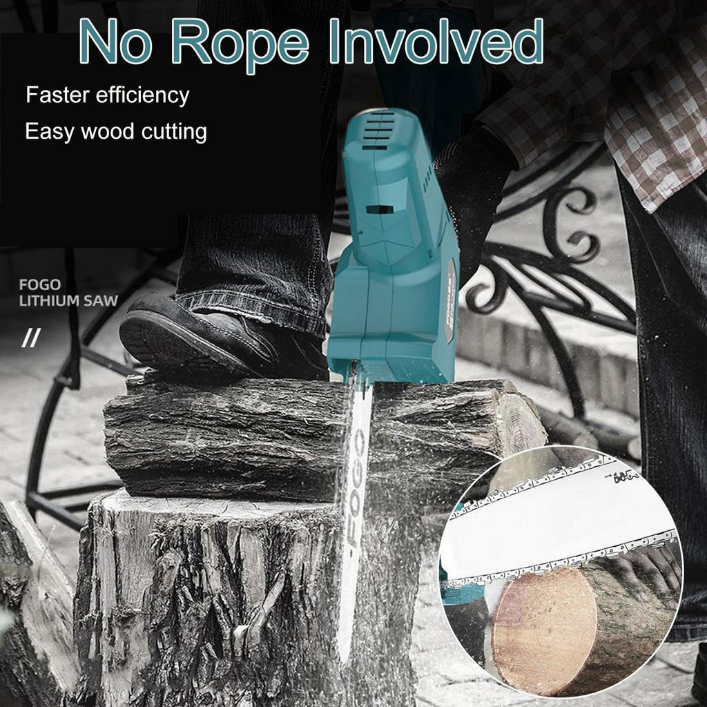 4.8m/s lectric Saw Chainsaw Wood Cutter Bracket Brushless Motor 500r/min Chain Saw Power Tool 8 inches For 18V Battery