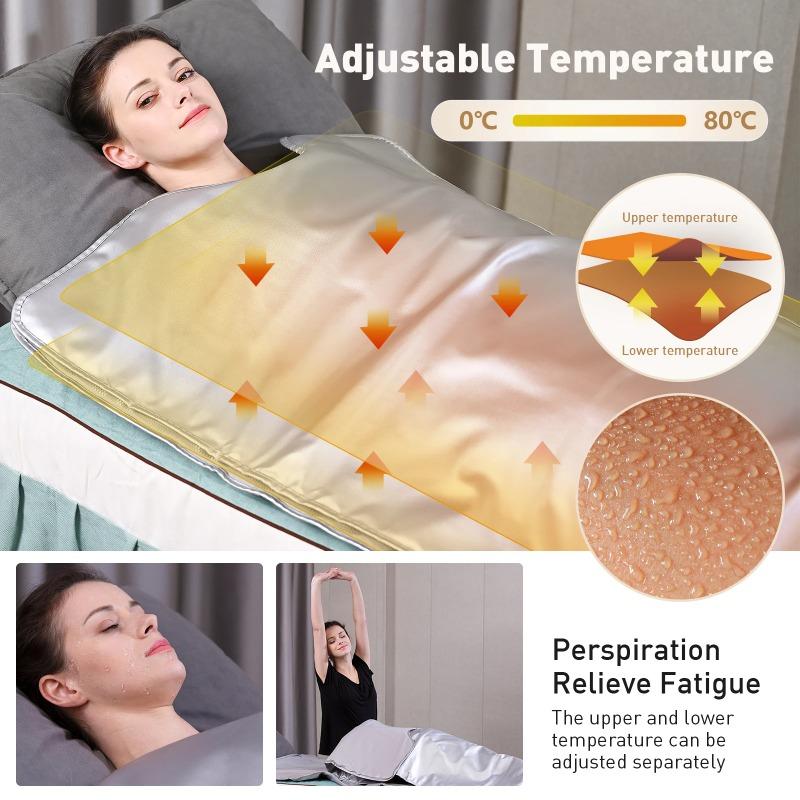 Home Spa & Beauty Salon FIR Sauna Blanket - Professional Waterproof Slimming Heating Weight Loss