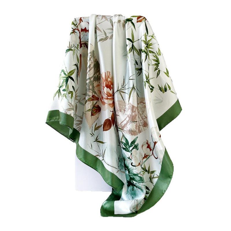 90cm Rayon Scarf – New Floral Print Scarf: A Stylish and Versatile Shawl for Women